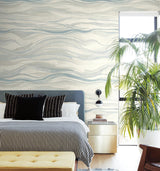 Wallpaper Currents Wall Mural // Blue