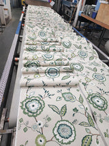 Wallpaper Dahlia Blooms Wallpaper // Green & Beige