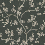 Wallpaper Dahlia Trail Wallpaper // Black & Taupe