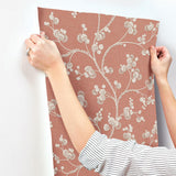 Wallpaper Dahlia Trail Wallpaper // Burnt Orange
