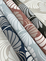 Wallpaper Dancing Leaves Wallpaper // Tan