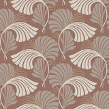Wallpaper Dancing Leaves Wallpaper // Tan