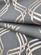 Wallpaper Dante Ribbon Wallpaper // Charcoal Metallic
