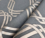 Wallpaper Dante Ribbon Wallpaper // Charcoal Metallic