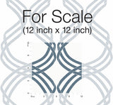 Wallpaper Dante Ribbon Wallpaper // White & Navy