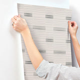 Wallpaper Dashing Stripe Wallpaper // Black & Beige