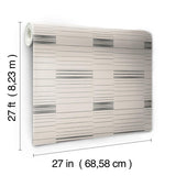 Wallpaper Dashing Stripe Wallpaper // Black & Beige