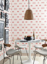 Wallpaper Dashing Stripe Wallpaper // Red & White