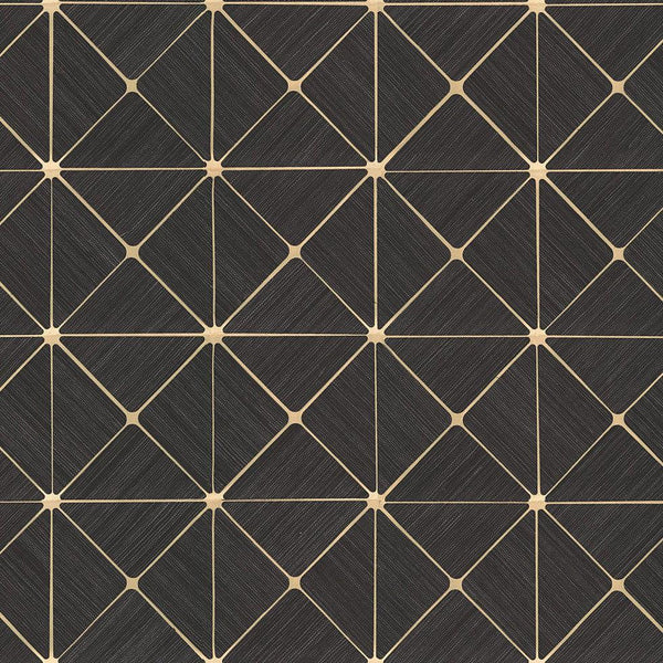 Wallpaper Dazzling Diamond Sisal Grasscloth Wallpaper // Gold 