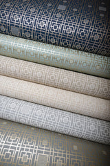 Wallpaper Deco Screen Wallpaper // Blue Metallic