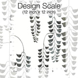 Wallpaper Deco Wisteria Wallpaper // Black Metallic