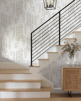 Wallpaper Deco Wisteria Wallpaper // White & Cream