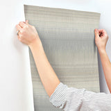 Wallpaper Desert Textile Wallpaper // Grey