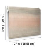 Wallpaper Desert Textile Wallpaper // Pink