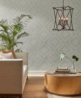 Wallpaper Diamond Channel Wallpaper // Light Grey