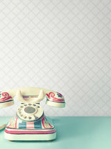 Wallpaper Diamond Gate Wallpaper // White & Tan