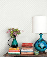 Wallpaper Diamond Gate Wallpaper // White & Tan