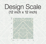 Wallpaper Diamond Macrame Wallpaper // Aqua