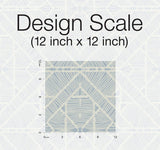 Wallpaper Diamond Macrame Wallpaper // Blue