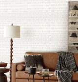 Wallpaper Diamond Ombre Wallpaper // Linen & White