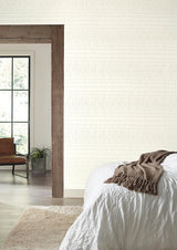 Wallpaper Diamond Ombre Wallpaper // Linen & White