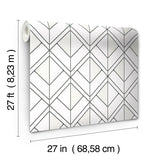 Wallpaper Diamond Shadow Wallpaper // White