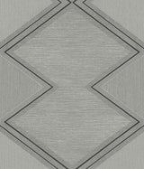 Wallpaper Diamond Twist Wallpaper // Grey & Black 