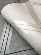 Wallpaper Diamond Twist Wallpaper // Grey & Black