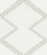 Wallpaper Diamond Twist Wallpaper // White & Cream