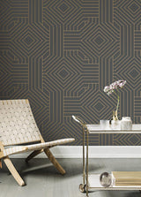 Wallpaper Diverging Diamonds Wallpaper // Dark Grey