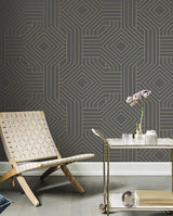 Wallpaper Diverging Diamonds Wallpaper // Dark Grey