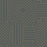 Wallpaper Diverging Diamonds Wallpaper // Dark Grey