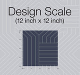 Wallpaper Diverging Diamonds Wallpaper // Navy