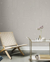 Wallpaper Diverging Diamonds Wallpaper // Taupe