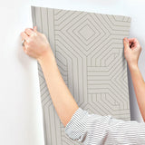 Wallpaper Diverging Diamonds Wallpaper // Taupe