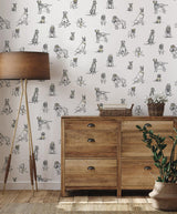 Wallpaper Dog's Life Peel & Stick Wallpaper // Metallic