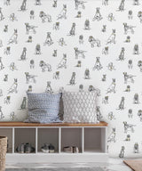 Wallpaper Dog's Life Peel & Stick Wallpaper // Metallic