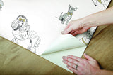 Wallpaper Dog's Life Peel & Stick Wallpaper // Silver & Gold