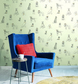 Wallpaper Dog's Life Wallpaper // Silver & Gold Metallic