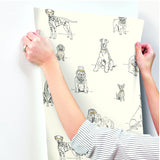 Wallpaper Dog's Life Wallpaper // Silver & Gold Metallic