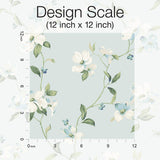 Wallpaper Dogwood Wallpaper // Light Blue