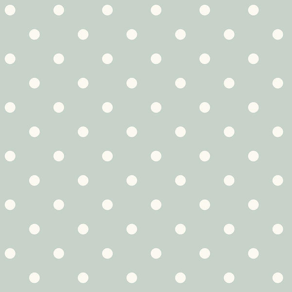 Wallpaper Dots on Dots Wallpaper // Green & White 
