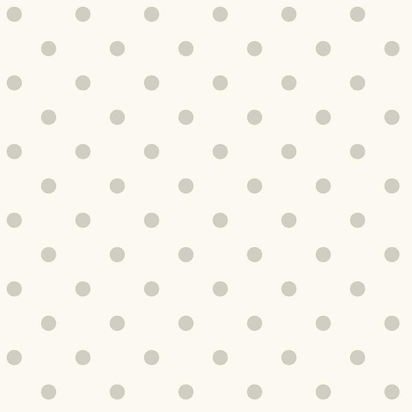 Wallpaper Dots on Dots Wallpaper // Grey & White 