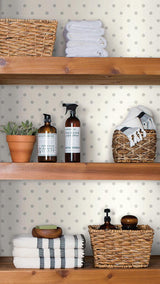 Wallpaper Dots on Dots Wallpaper // Grey & White