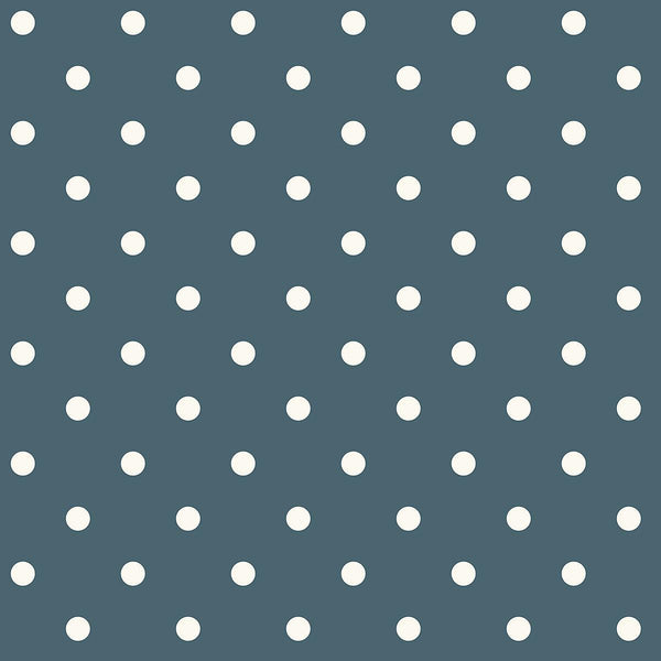 Wallpaper Dots on Dots Wallpaper // White & Blue 