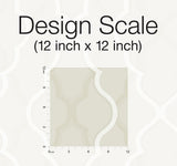 Wallpaper Double Damask Peel & Stick Wallpaper // Beige