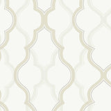 Wallpaper Double Damask Wallpaper // Cream