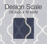 Wallpaper Double Damask Wallpaper // Dark Blue