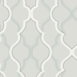 Wallpaper Double Damask Wallpaper // Silver