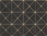 Wallpaper Double Diamonds Peel & Stick Wallpaper // Black